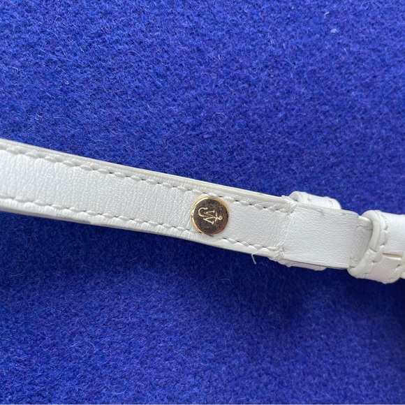 JW Anderson Women's White Leather Tie dye Chain Anchor Crossbody Purse Bag - Picture 4 of 12